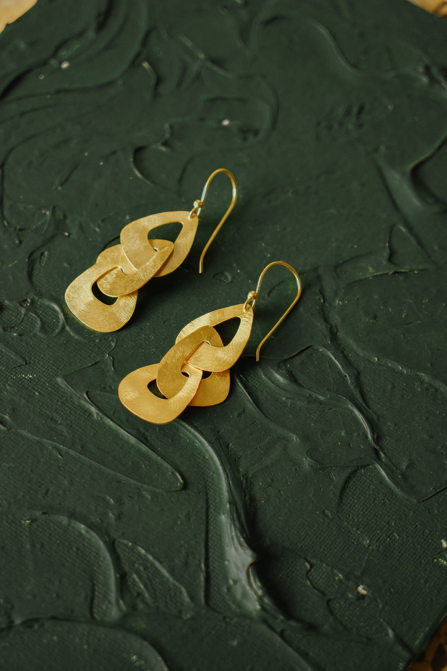 Gaia Gold Plated Earrings