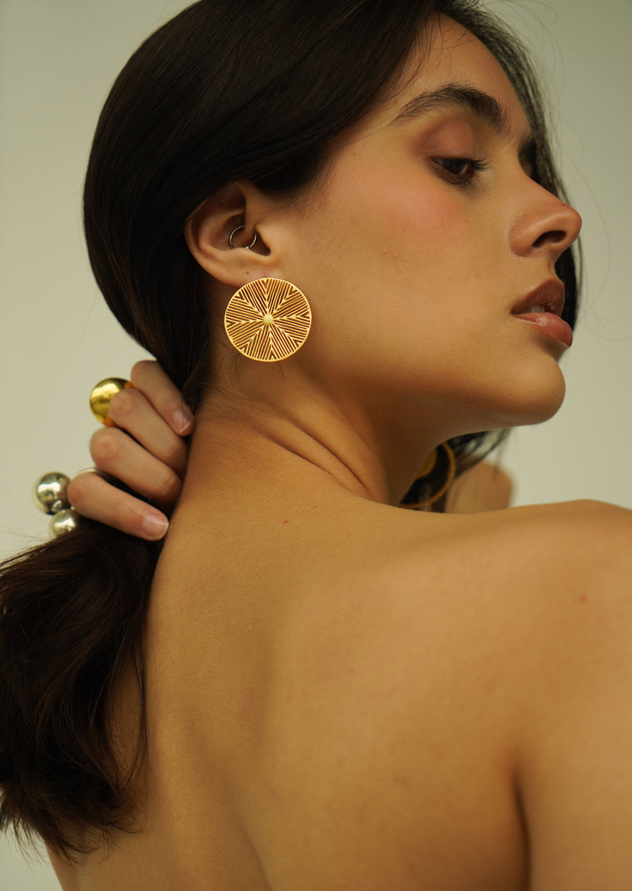 Cedar Gold Plated Earrings