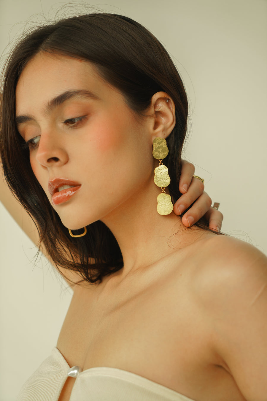 Ode Gold Plated Earrings